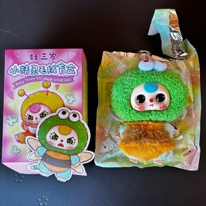 Baby Three Elf Plush Series Blind Box Confirmed Dragonfly with Moveable Eyes